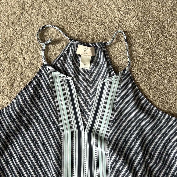 Loft Patterned Racerback Tank Top - Picture 2 of 2